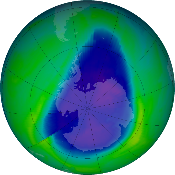 Ozone Map 1997-09-15